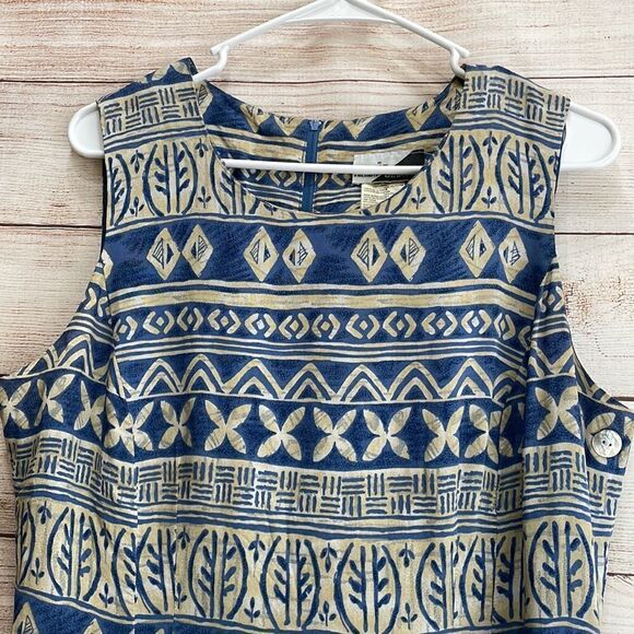 VINTAGE SUNSHINE STARSHINE BATIK PRINT MAXI DRESS - Picture 2 of 8